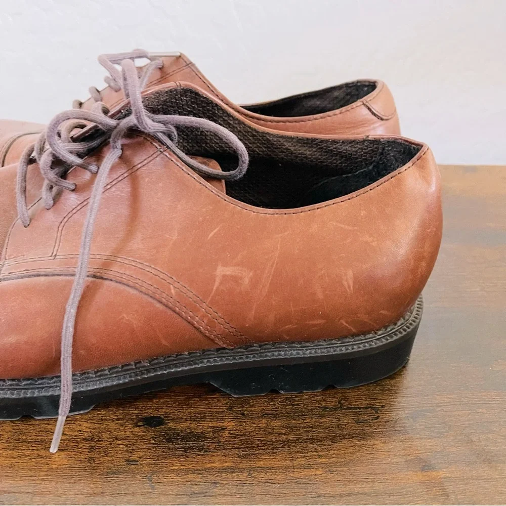 🌹 Classic Leather Brown McNair Earth Shoe Men’s Size 10W